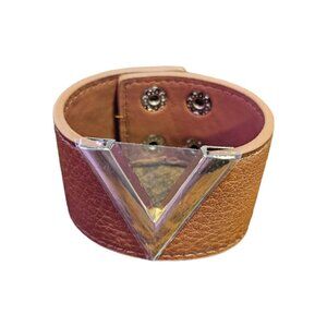 Tan  pu leather bracelet NWT